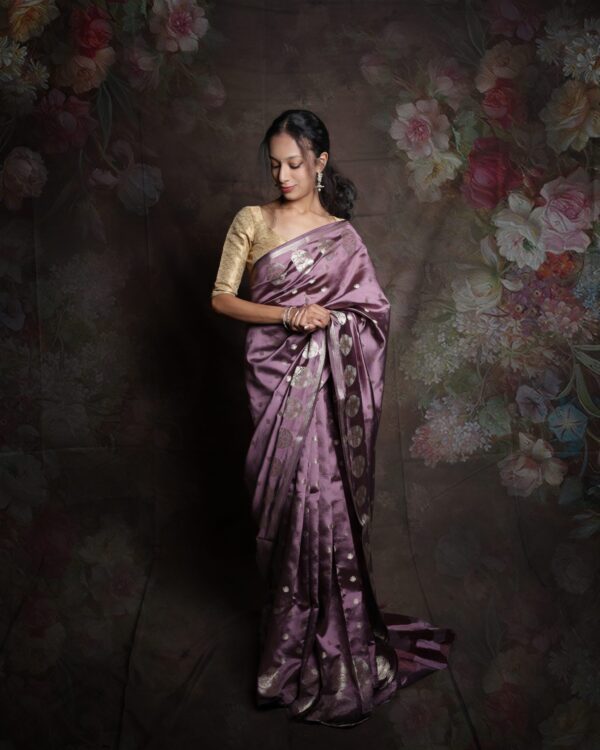 Pure Banarasi Silk Saree (Yellow) - Image 7