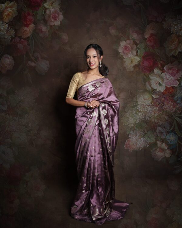 Pure Banarasi Silk Saree (Yellow) - Image 8