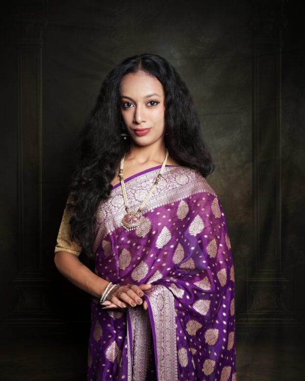 Pure Banarasi Chiffon Saree
