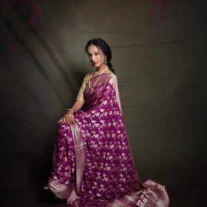 Pure Banarasi Chiffon Saree