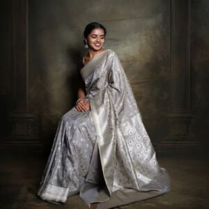 Pure Banarasi Saree - Grey