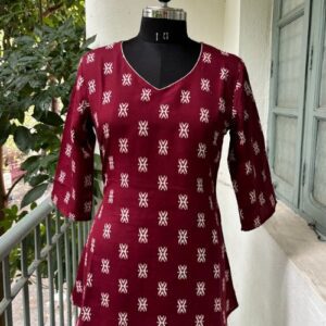 Pure Cotton Short Kurti