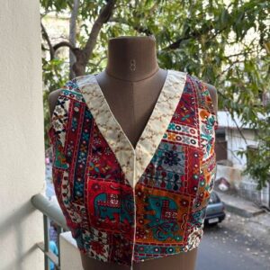 Cotton Patchwork Blouse
