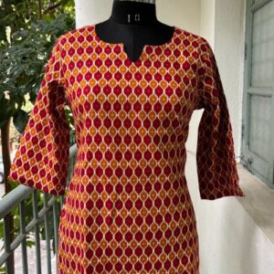 Pure Cotton Short Kurti