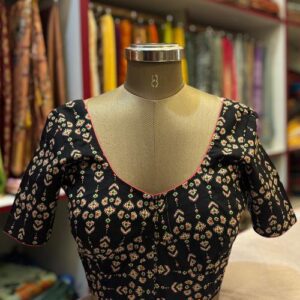 Cotton Blouse with V neck