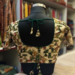 Cotton Blouse with V neck