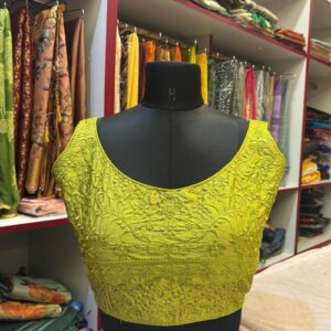 Cotton blouse with V neck