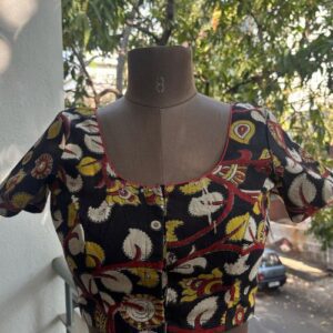 Black Kalamkari Blouse