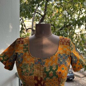 Mustard Cotton Blouse