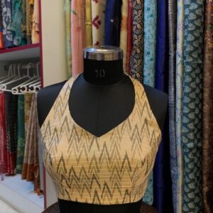 Cream blouse with Sequence