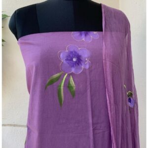 Pure Cotton Painted Dress Material
