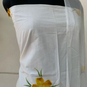 Pure Cotton Painted Dress Material