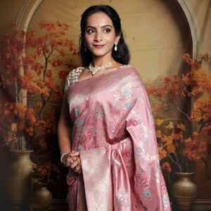 Pure Banarasi Meenakari Saree