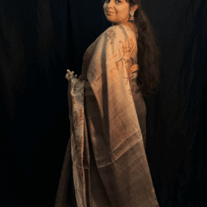 Organza printed saree