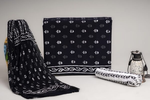 Pure Cotton Dress Material with Chiffon Dupatta