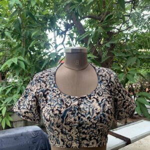 Cotton Kalamkari with high neck