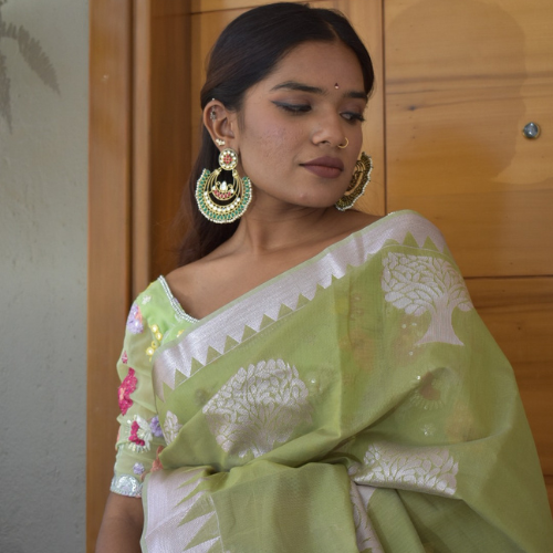 Cotton Silk Saree - Image 2