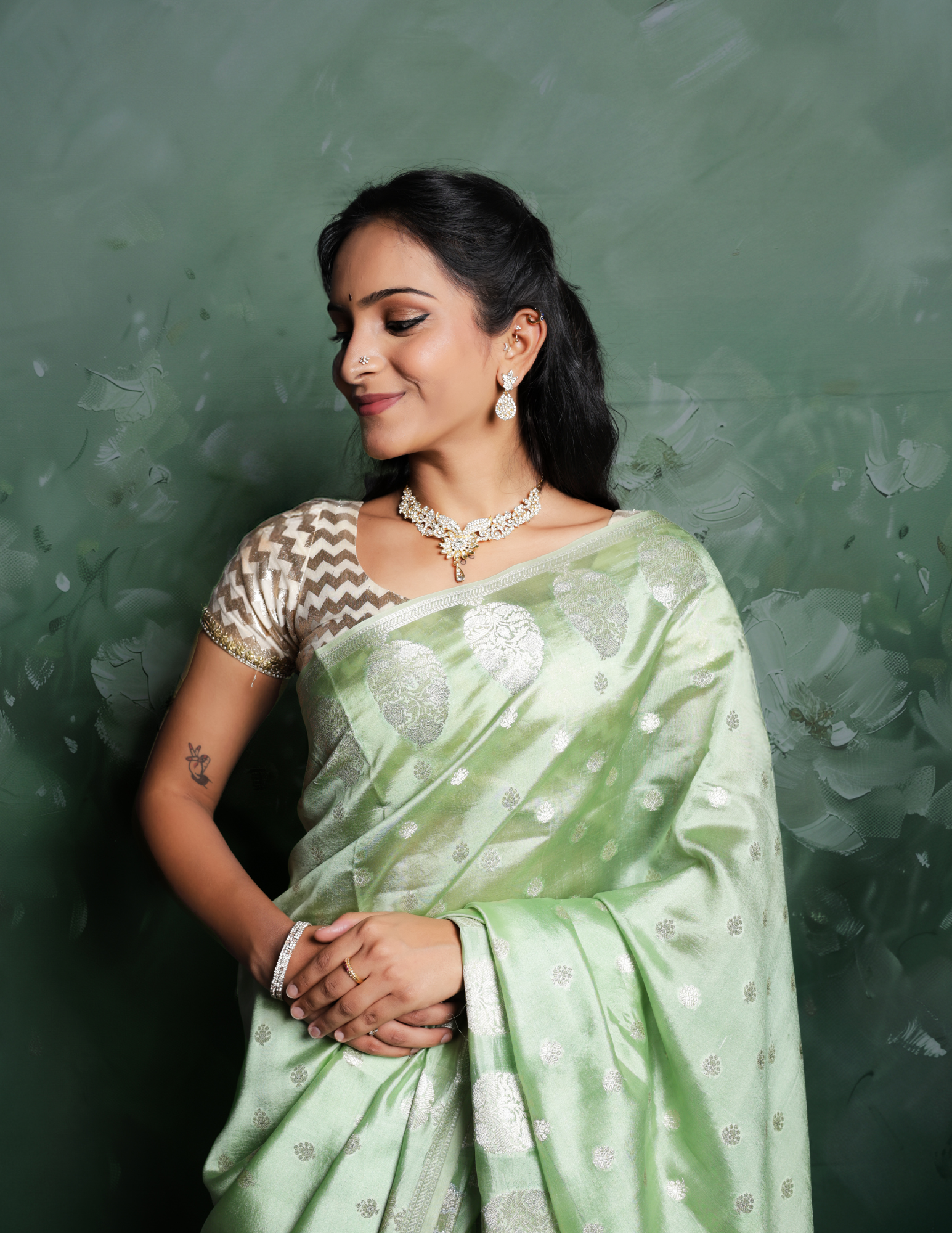 Pure Banarsi Silk Saree - Image 2