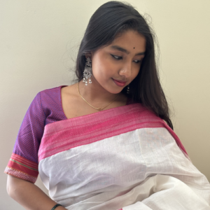 Pure Viscose Ilkal with Silk Pallu
