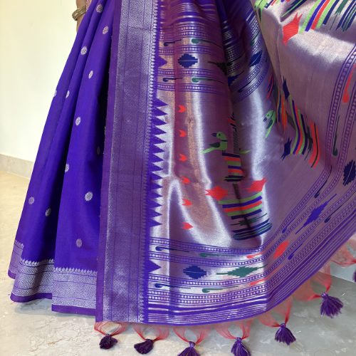 Purple Paithani Saree - Image 2