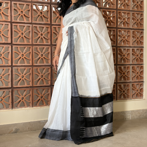 Pure Cotton Ilkal with Viscose Pallu - Image 2