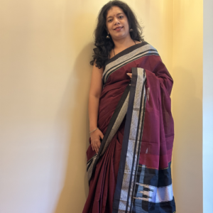 Pure Cotton Ilkal with Silk Pallu