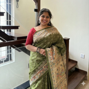 Green Linen Saree