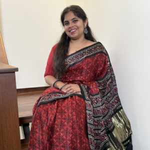 Brick Red Ajrakh Saree